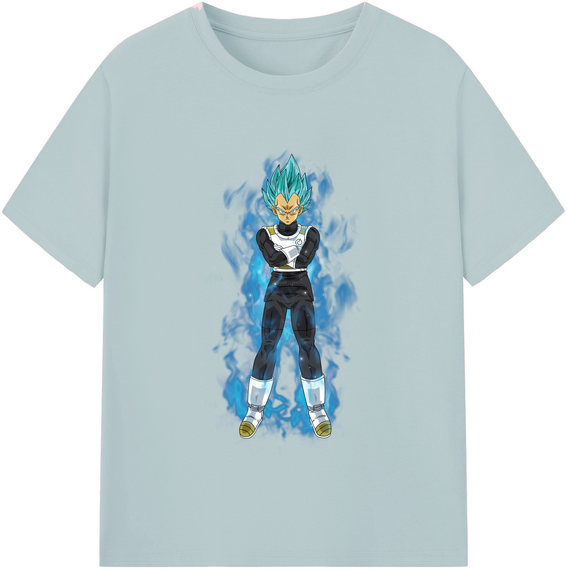 （画像用） ドラゴンボール ベジータ四世（Bejīta Yonsei）DRAGON BALL Vegeta IV 綿100％半袖Tシャツ（フロントプリント）